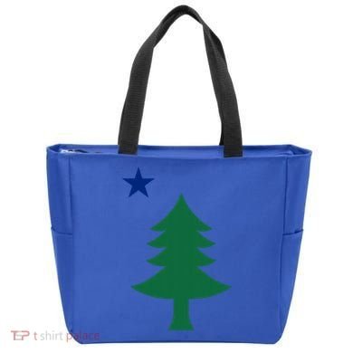 Maine Pine Tree State Flag Pride Patriotic Cool Gift Tote Bag