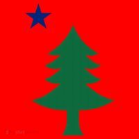 Maine Pine Tree State Flag Pride Patriotic Cool Gift Santa Hat thumb 1