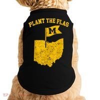 Michigan Plant The Flag Yellow Michigan Map Doggie Tank thumb 0