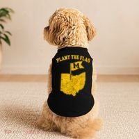 Michigan Plant The Flag Yellow Michigan Map Doggie Tank thumb 2