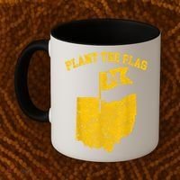 Michigan Plant The Flag Yellow Michigan Map Coffee Mug thumb 2