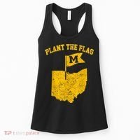 Michigan Plant The Flag Yellow Michigan Map Women's Tank Top thumb 0