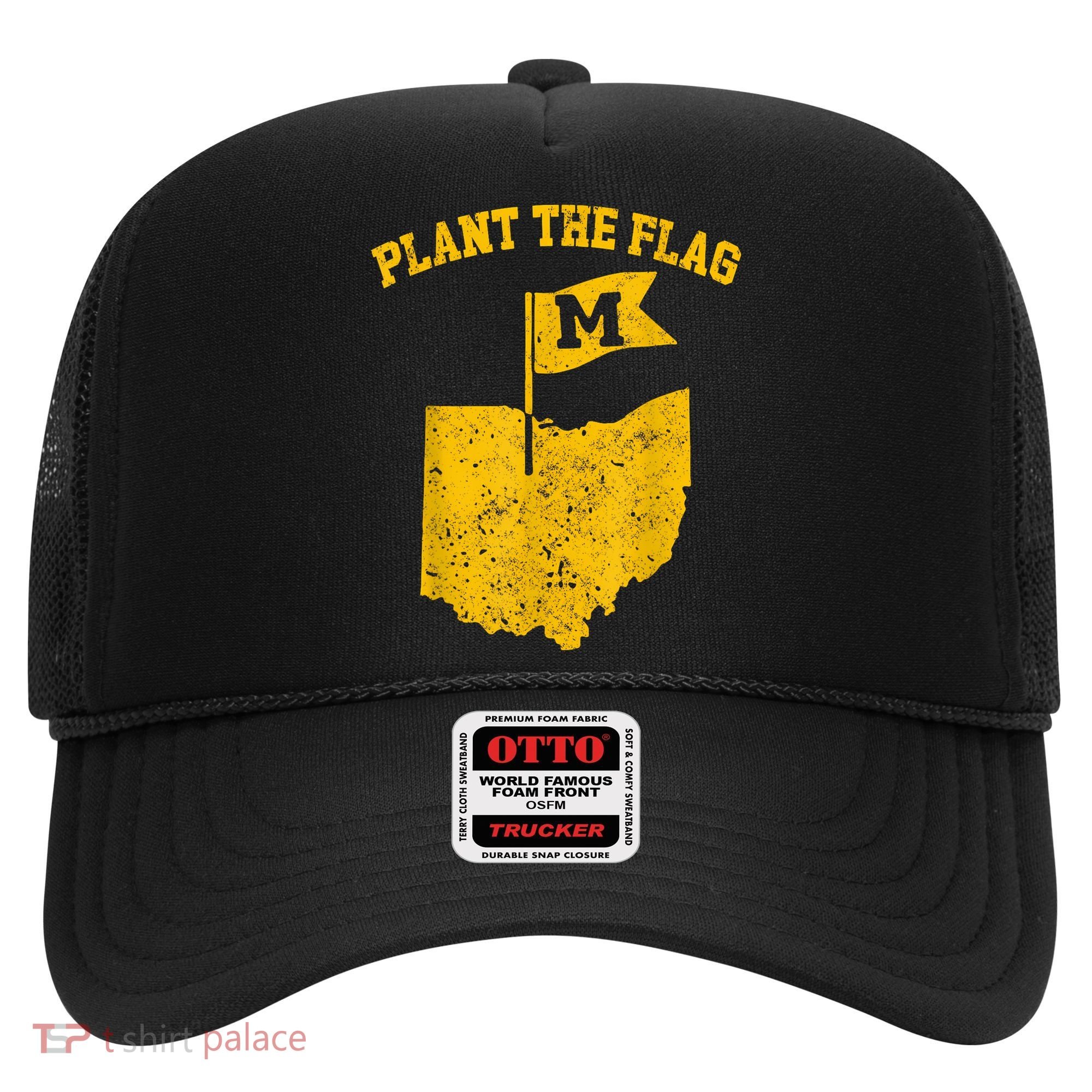 Michigan Plant The Flag Yellow Michigan Map Hat