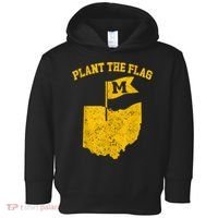 Michigan Plant The Flag Yellow Michigan Map Toddler Hoodie thumb 0