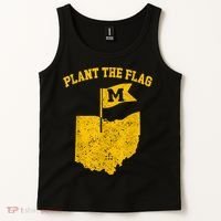 Michigan Plant The Flag Yellow Michigan Map Tank Top thumb 2