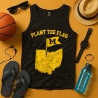 Michigan Plant The Flag Yellow Michigan Map Tank Top thumb 4