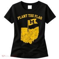 Michigan Plant The Flag Yellow Michigan Map Women's T-Shirt thumb 0