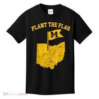 Michigan Plant The Flag Yellow Michigan Map Kids T-Shirt thumb 0