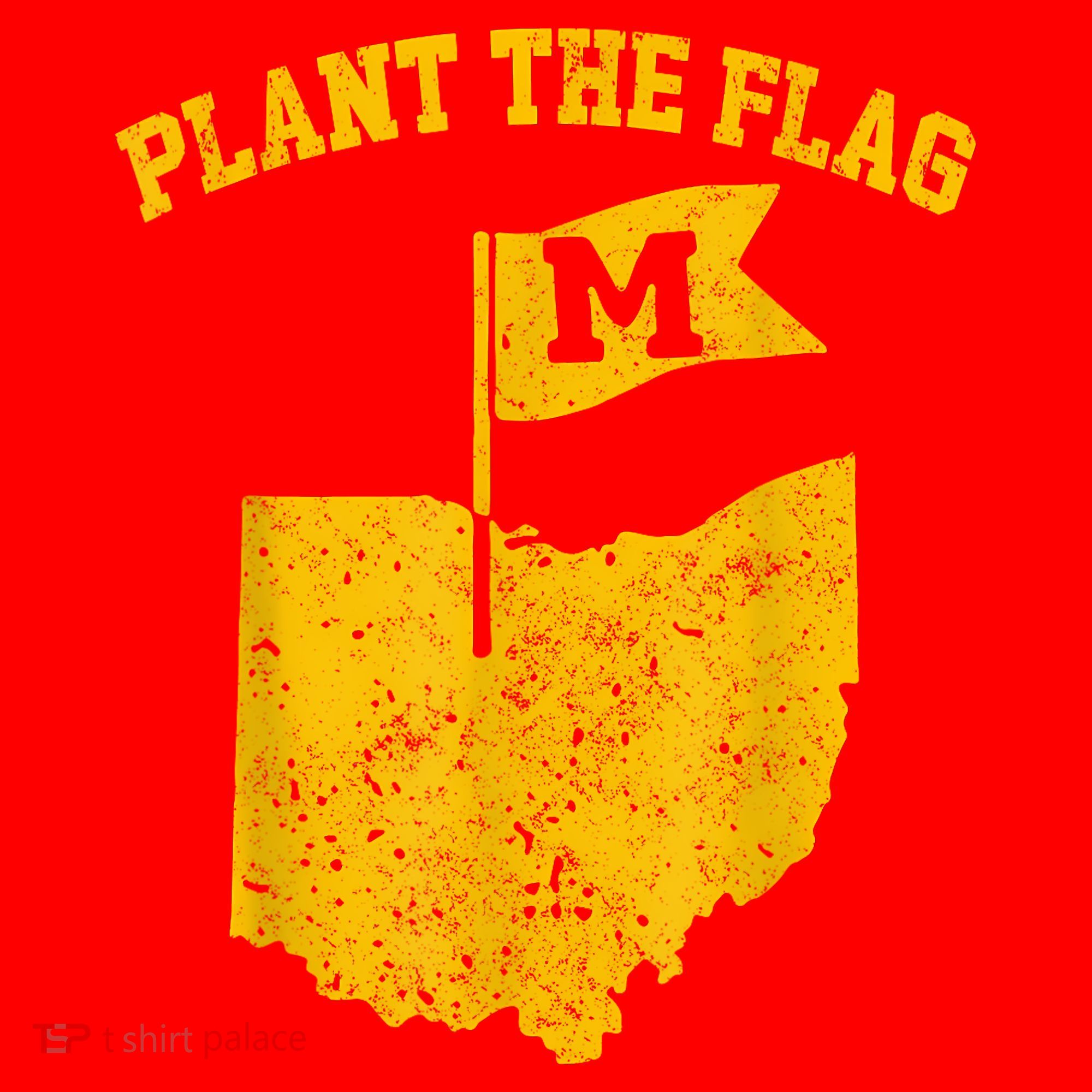 Michigan Plant The Flag Yellow Michigan Map Santa Hat
