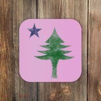 Maine Pine Tree Flag Big Style – Modern 1901 State Flag Coaster thumb 0