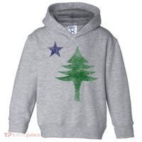 Maine Pine Tree Flag Big Style – Modern 1901 State Flag Toddler Hoodie thumb 0