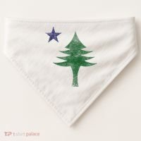 Maine Pine Tree Flag Big Style – Modern 1901 State Flag USA-Made Doggie Bandana thumb 0