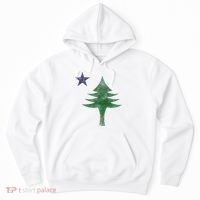 Maine Pine Tree Flag Big Style – Modern 1901 State Flag Hoodie thumb 0