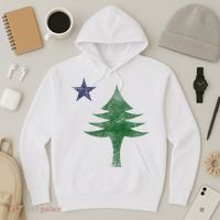 Maine Pine Tree Flag Big Style – Modern 1901 State Flag Hoodie thumb 3