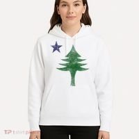 Maine Pine Tree Flag Big Style – Modern 1901 State Flag Hoodie thumb 5