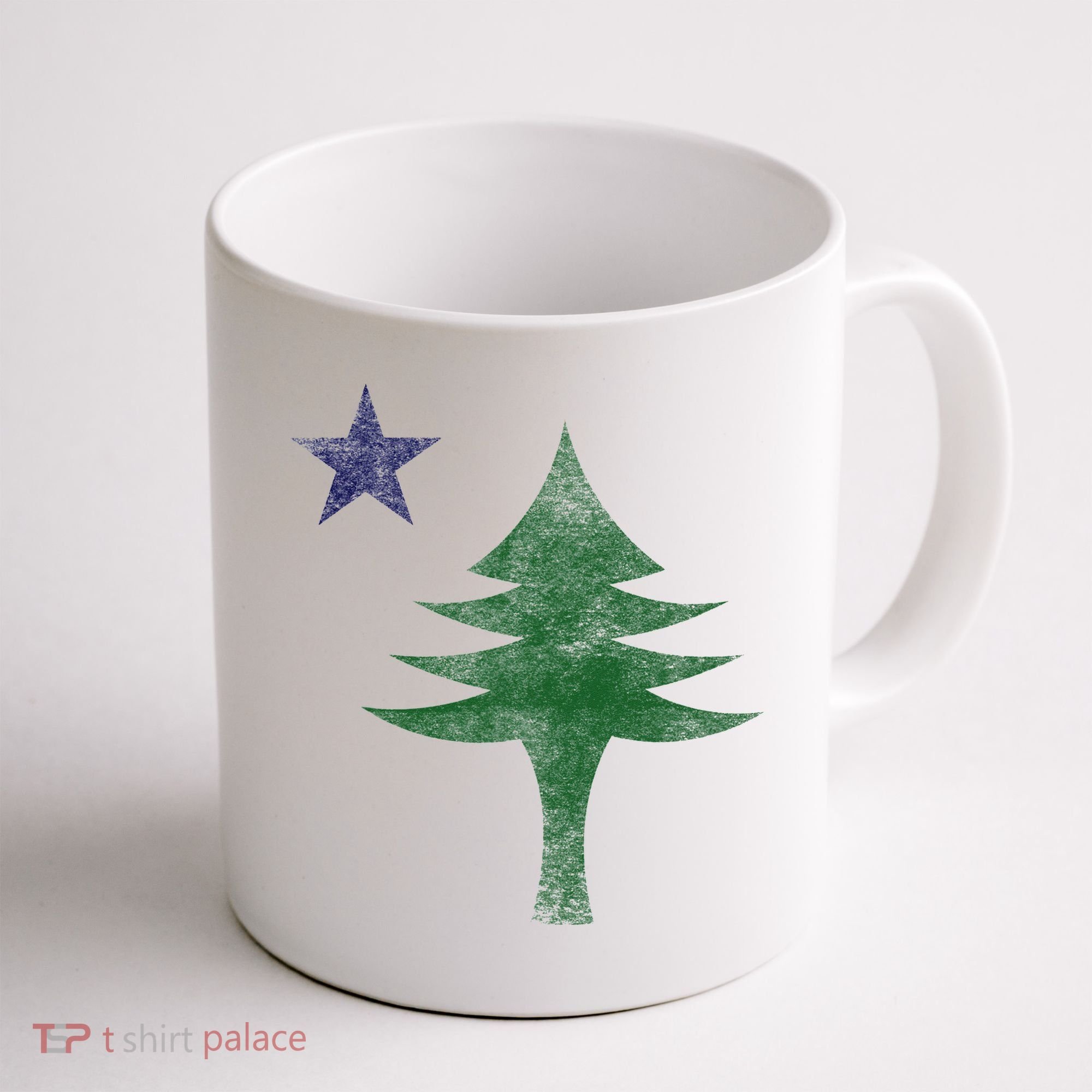 Maine Pine Tree Flag Big Style – Modern 1901 State Flag Coffee Mug