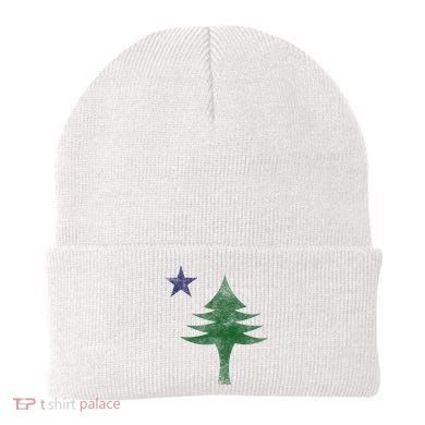 Maine Pine Tree Flag Big Style – Modern 1901 State Flag Beanie