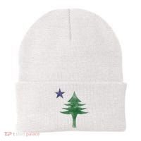 Maine Pine Tree Flag Big Style – Modern 1901 State Flag Beanie thumb 0