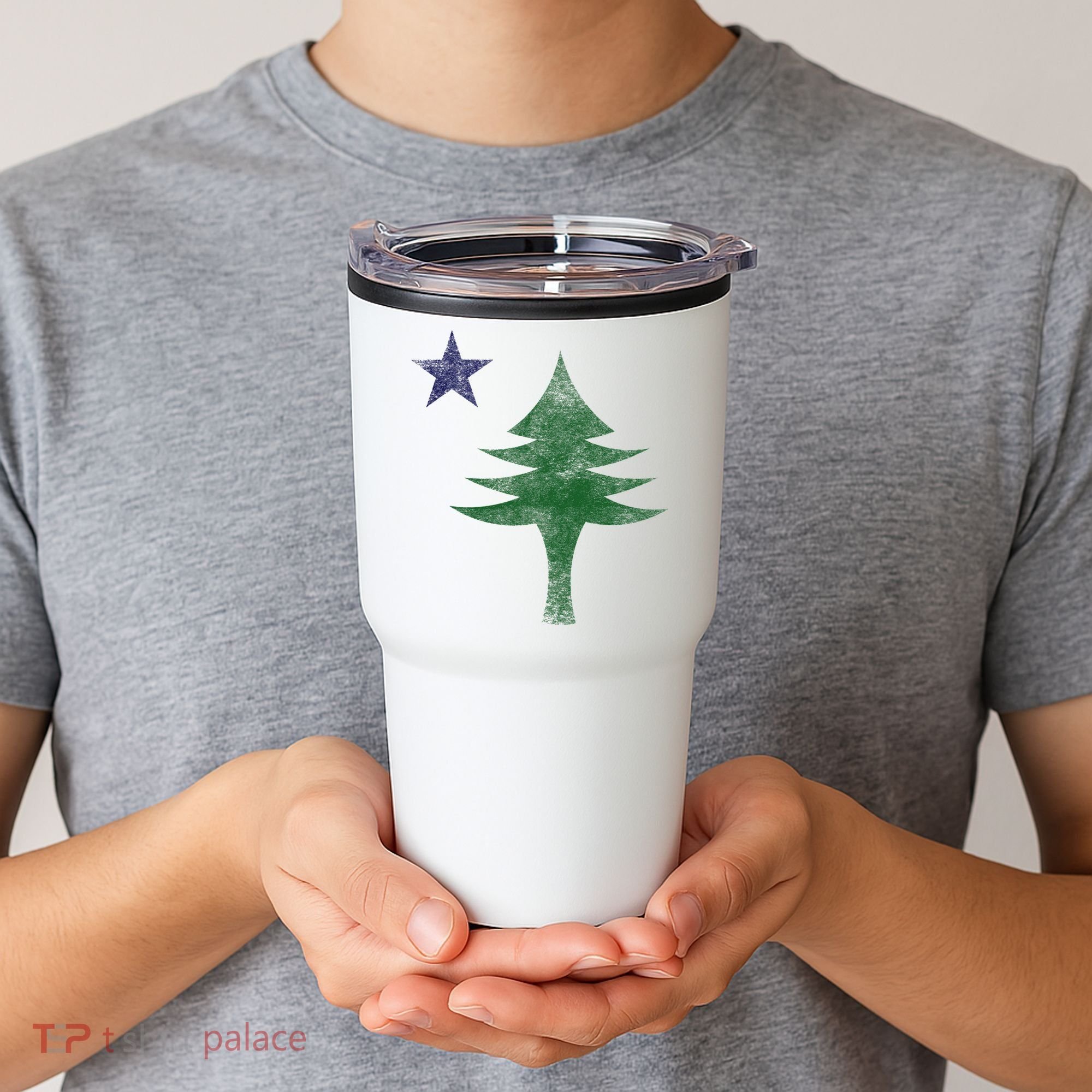 Maine Pine Tree Flag Big Style – Modern 1901 State Flag Tumbler