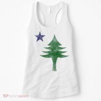 Maine Pine Tree Flag Big Style – Modern 1901 State Flag Women's Tank Top thumb 0