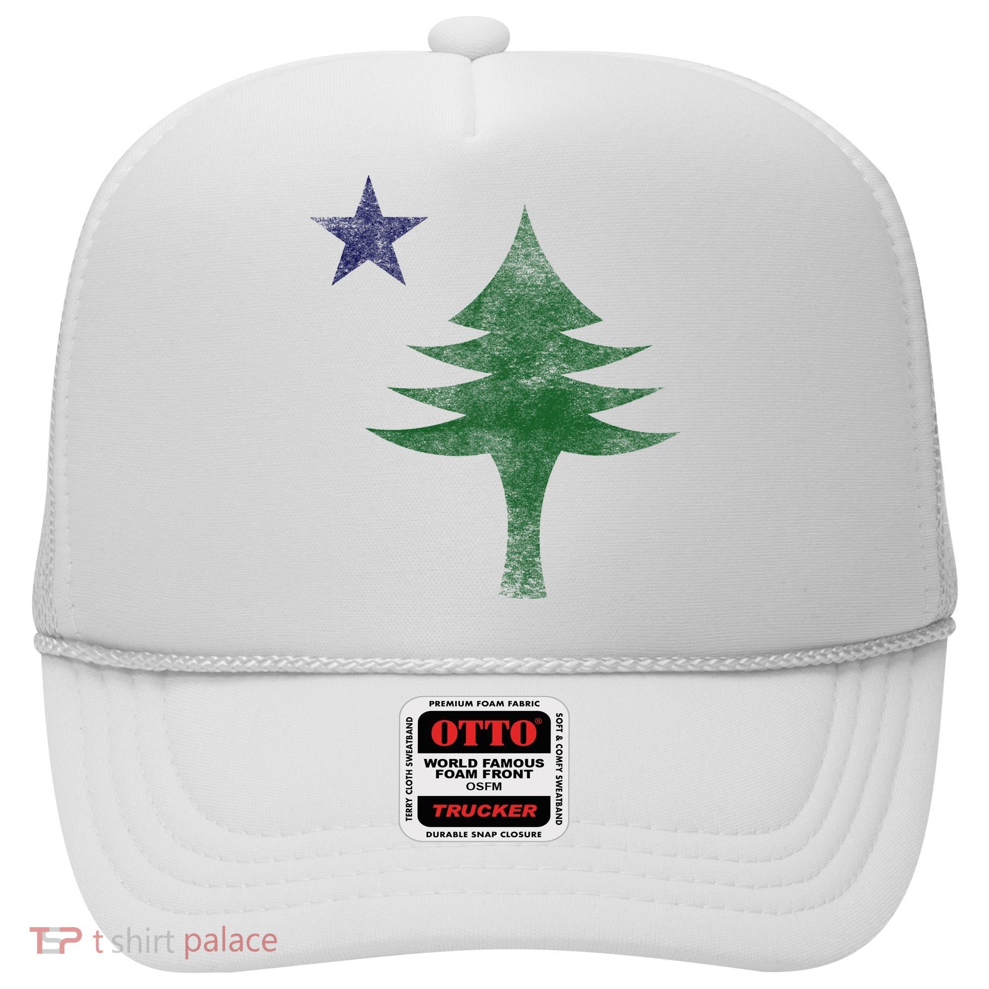 Maine Pine Tree Flag Big Style – Modern 1901 State Flag Hat