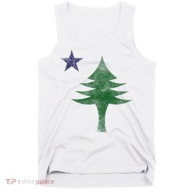 Maine Pine Tree Flag Big Style – Modern 1901 State Flag Tank Top