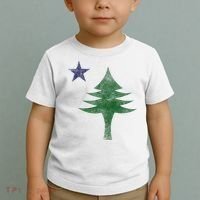 Maine Pine Tree Flag Big Style – Modern 1901 State Flag Toddler T-Shirt thumb 2