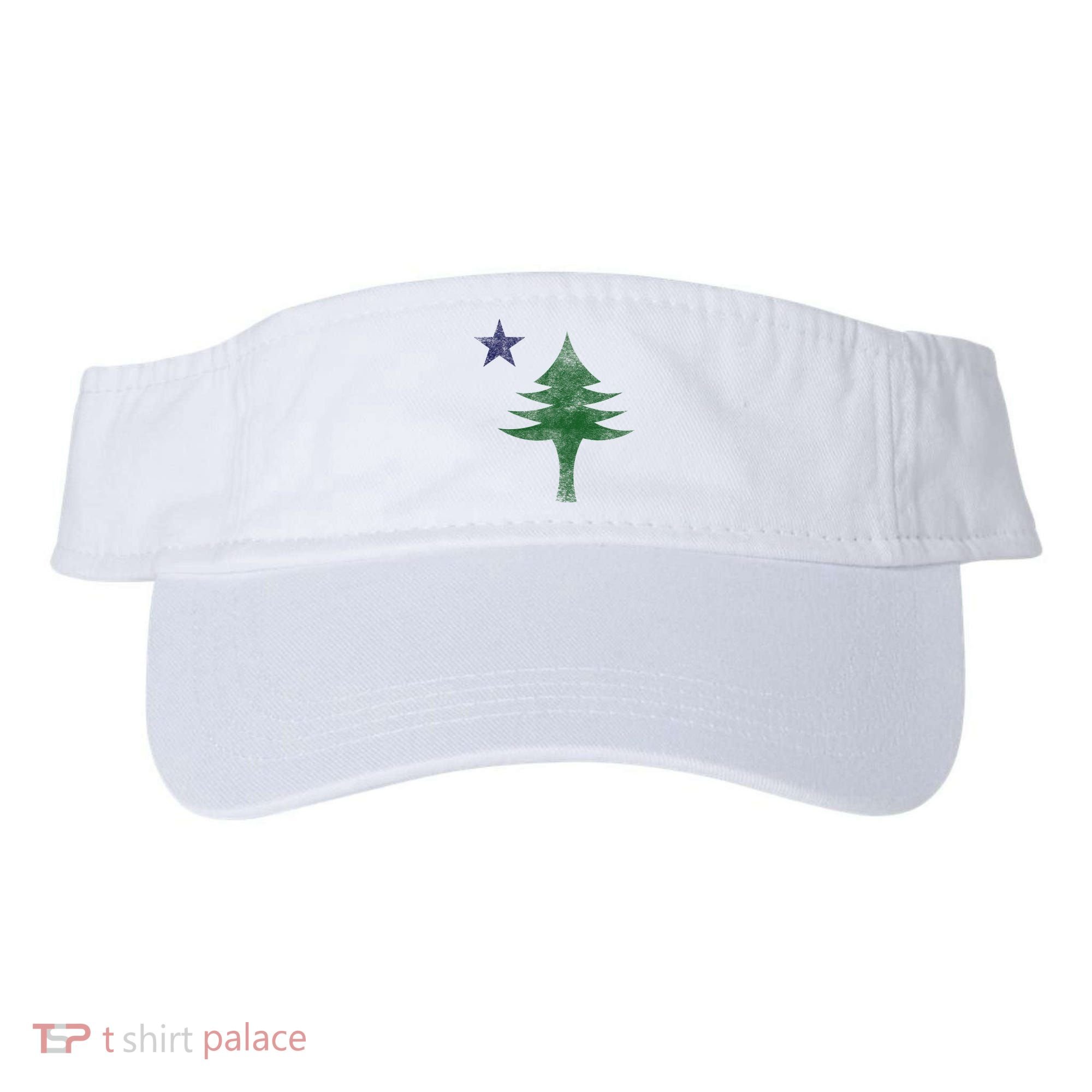 Maine Pine Tree Flag Big Style – Modern 1901 State Flag Visor