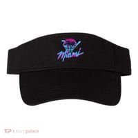 Miami Palm Trees Vaperwave Synthwave 80s Style Retro Visor thumb 0