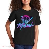 Miami Palm Trees Vaperwave Synthwave 80s Style Retro Kids T-Shirt thumb 2