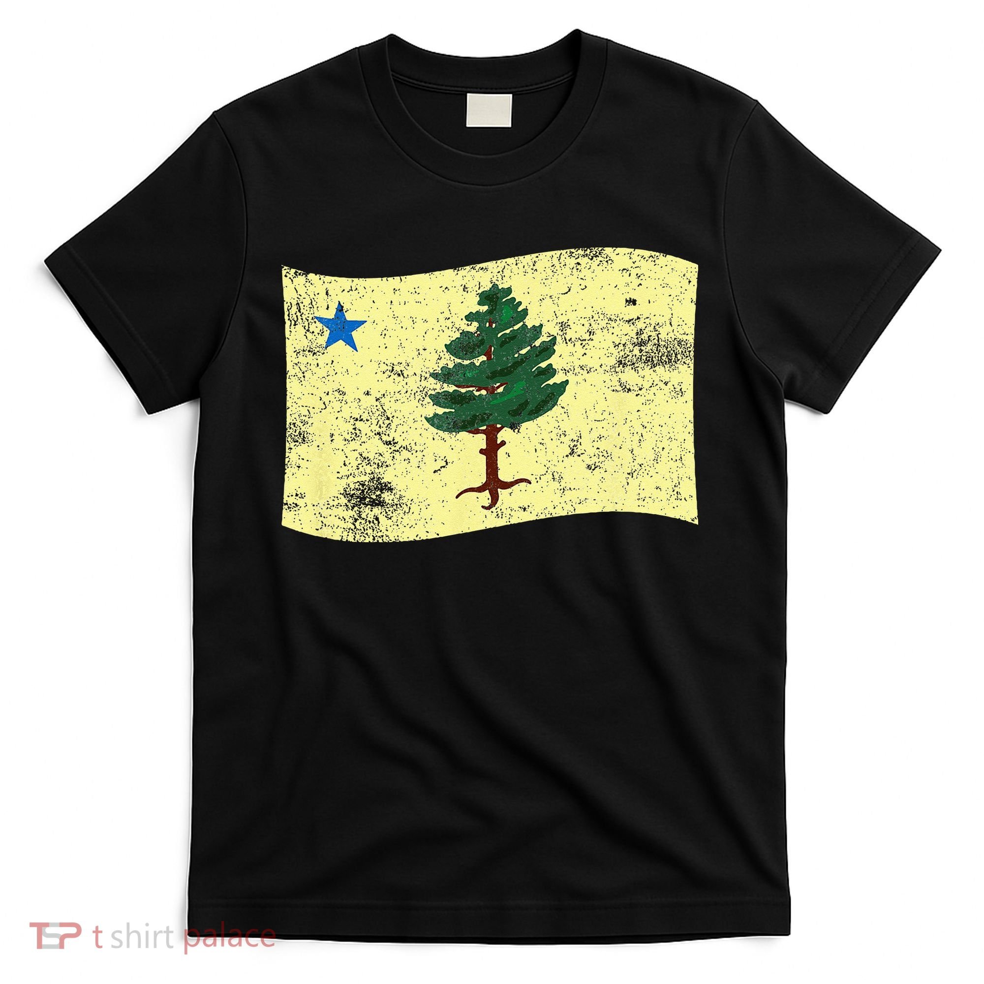 Maine Pine Tree Flag 1901 – First State Flag T-Shirt