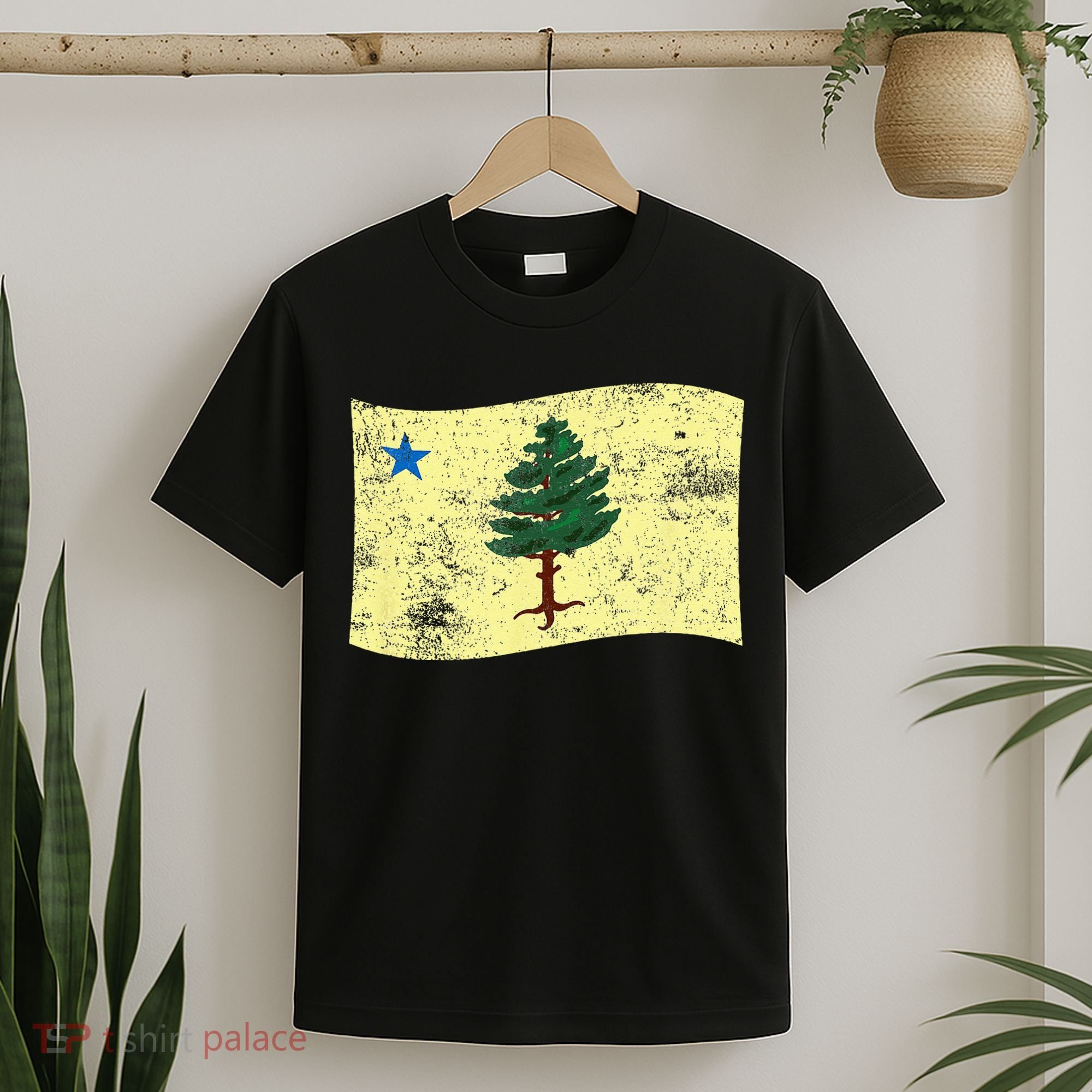 Maine Pine Tree Flag 1901 – First State Flag T-Shirt