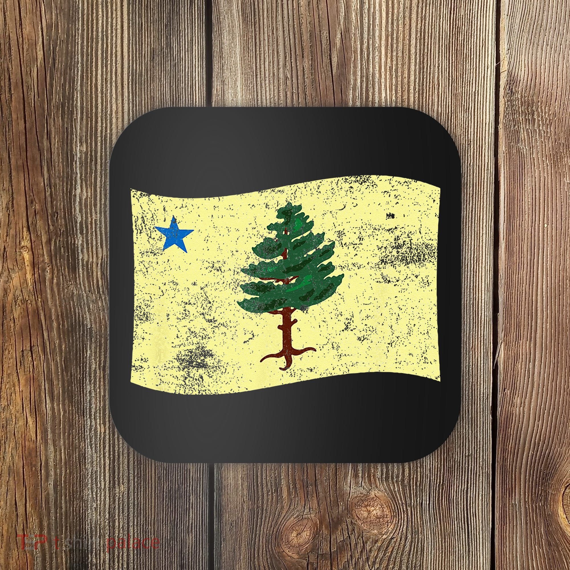 Maine Pine Tree Flag 1901 – First State Flag Coaster