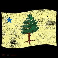 Maine Pine Tree Flag 1901 – First State Flag Mousepad thumb 1