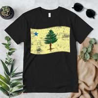 Maine Pine Tree Flag 1901 – First State Flag Premium T-Shirt thumb 2