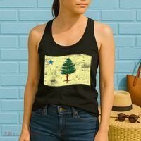 Maine Pine Tree Flag 1901 – First State Flag Women's Tank Top thumb 2