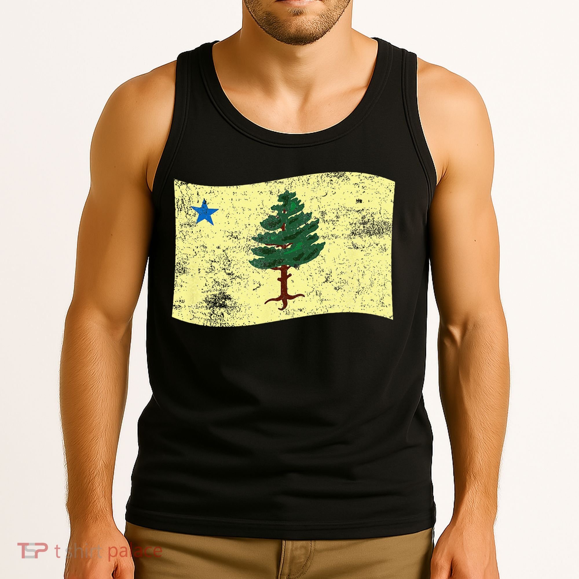 Maine Pine Tree Flag 1901 – First State Flag Tank Top
