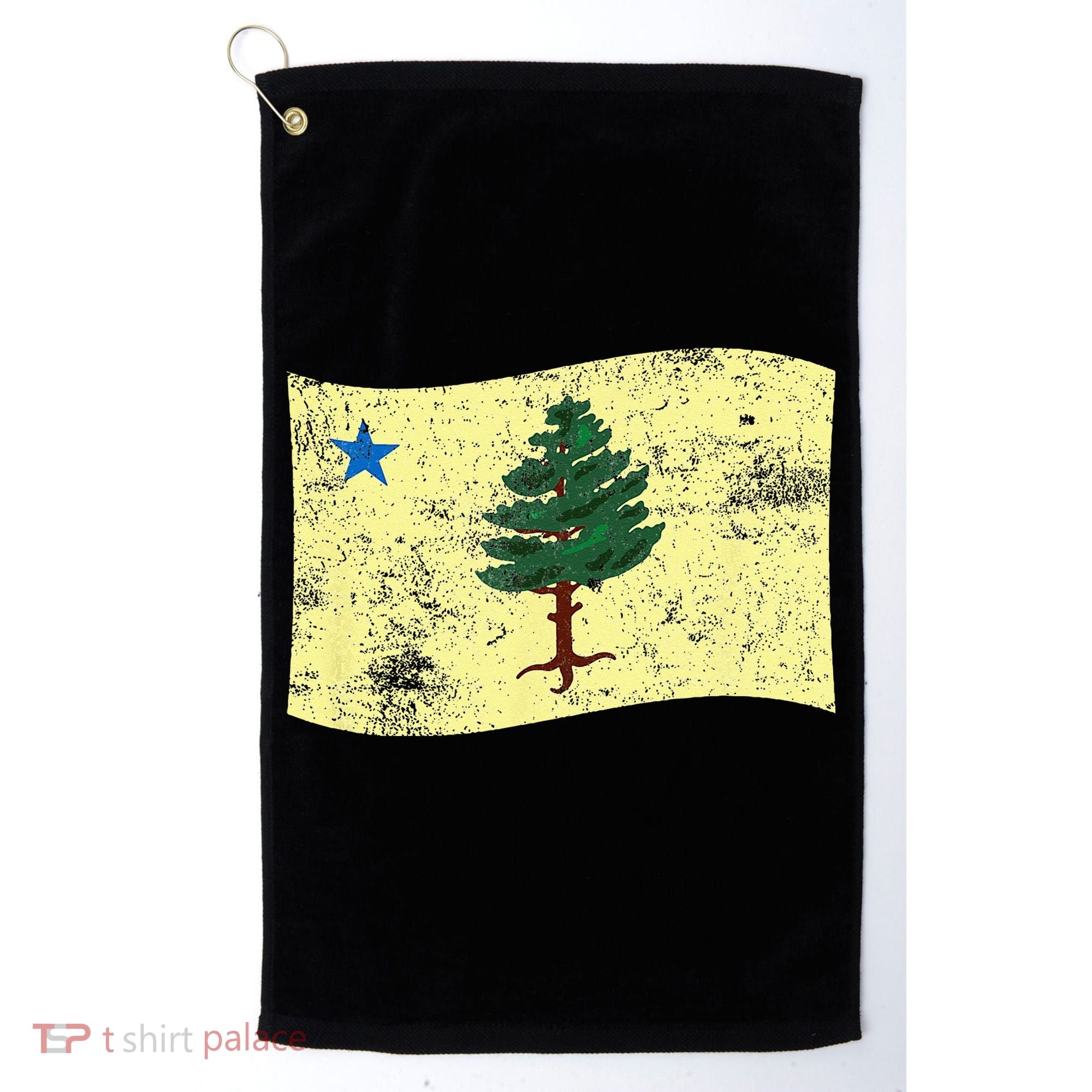 Maine Pine Tree Flag 1901 – First State Flag Golf Towel