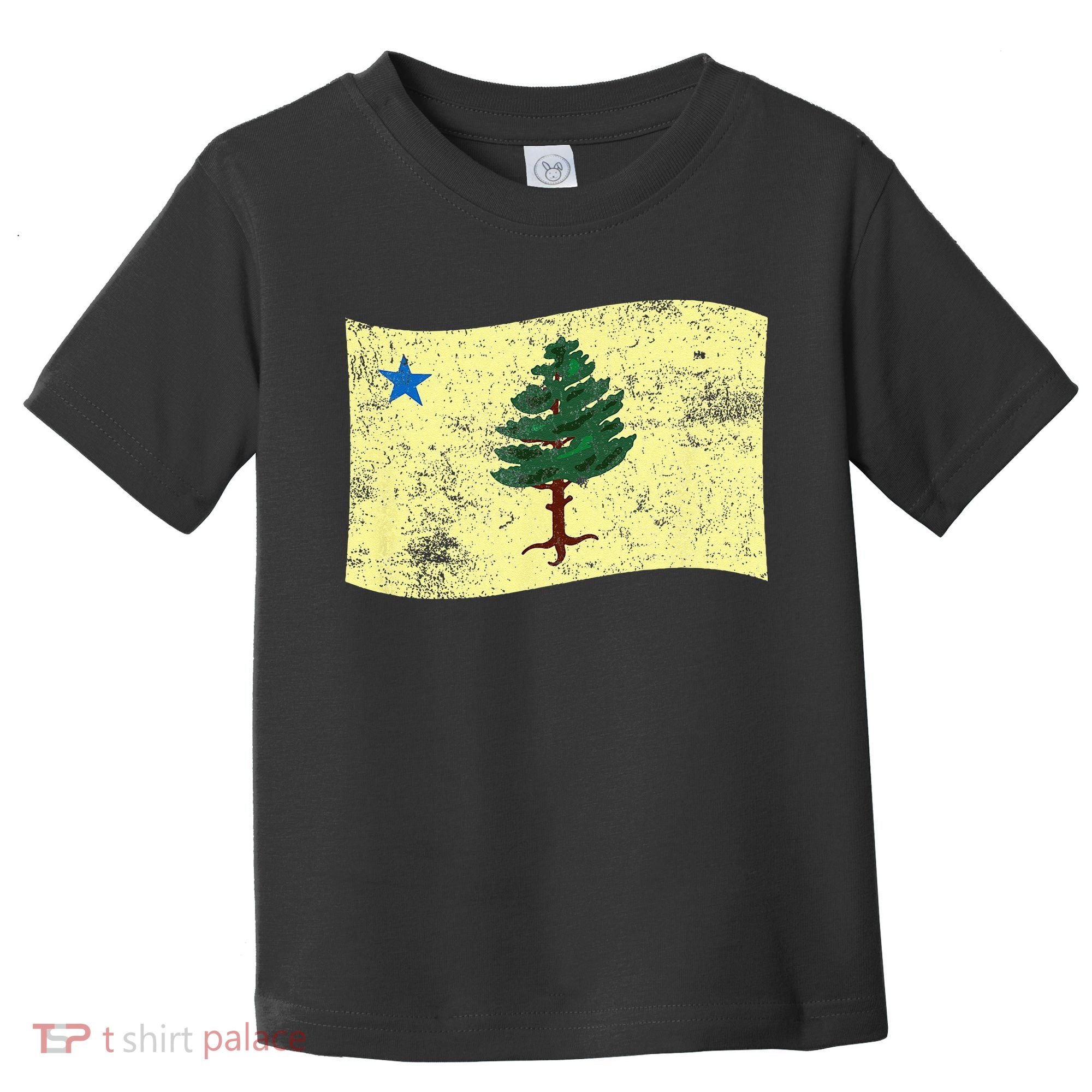 Maine Pine Tree Flag 1901 – First State Flag Toddler T-Shirt