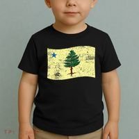 Maine Pine Tree Flag 1901 – First State Flag Toddler T-Shirt thumb 2