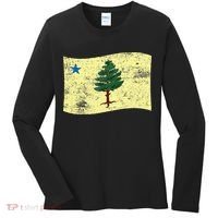 Maine Pine Tree Flag 1901 – First State Flag Women's Long Sleeve Shirt thumb 0
