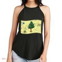 Maine Pine Tree Flag 1901 – First State Flag Women's Perfect Tri Rocker Tank thumb 2