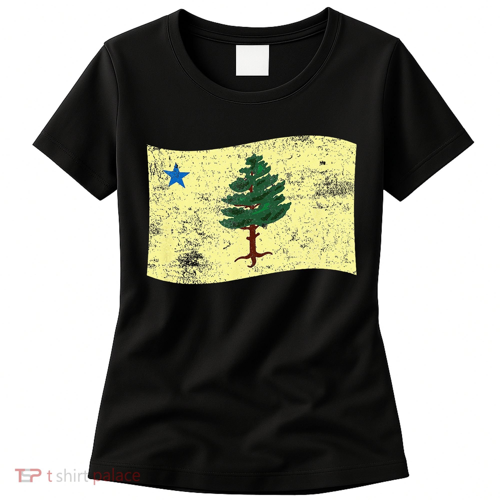 Maine Pine Tree Flag 1901 – First State Flag Women's T-Shirt