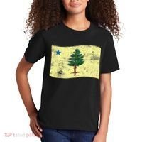 Maine Pine Tree Flag 1901 – First State Flag Kids T-Shirt thumb 2