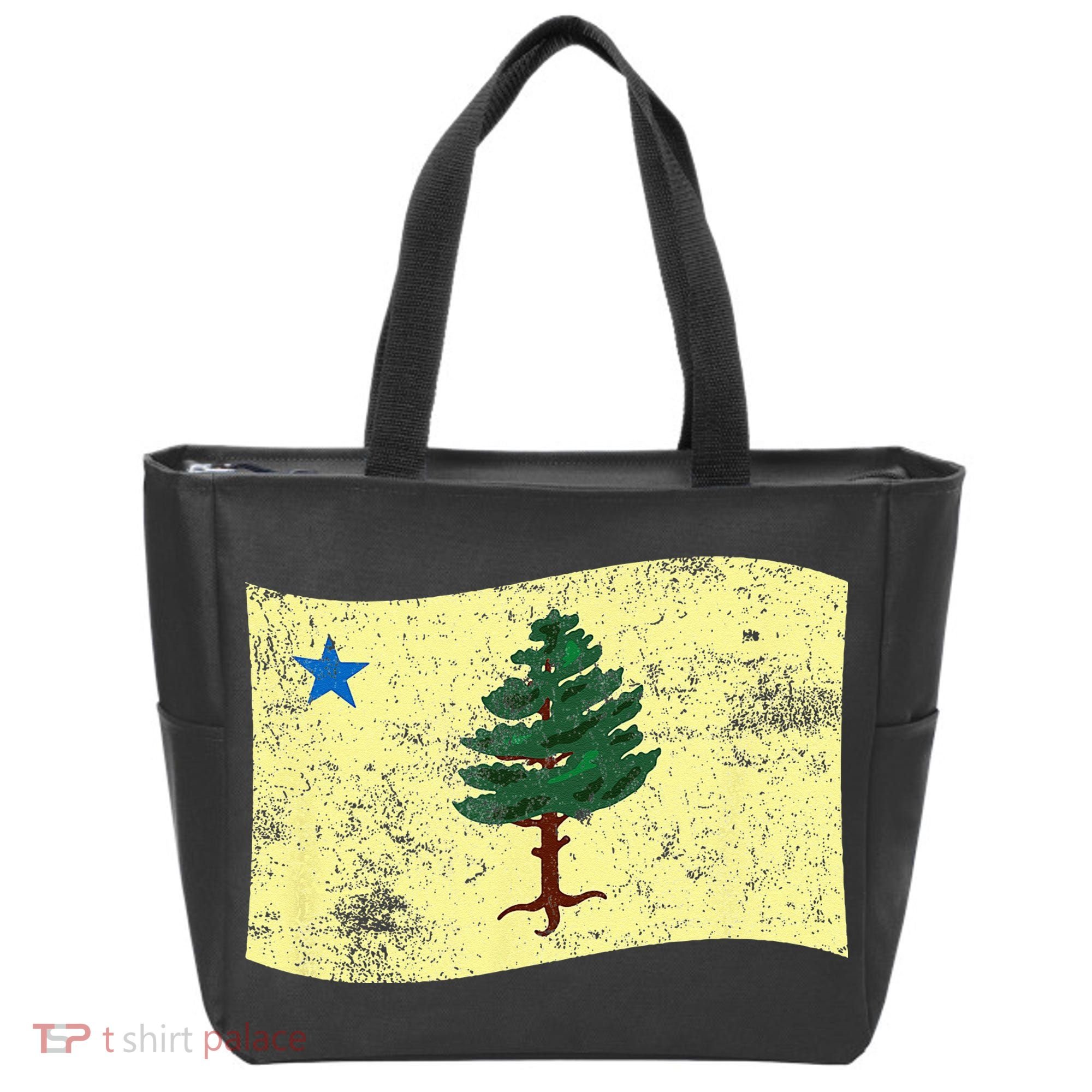 Maine Pine Tree Flag 1901 – First State Flag Tote Bag