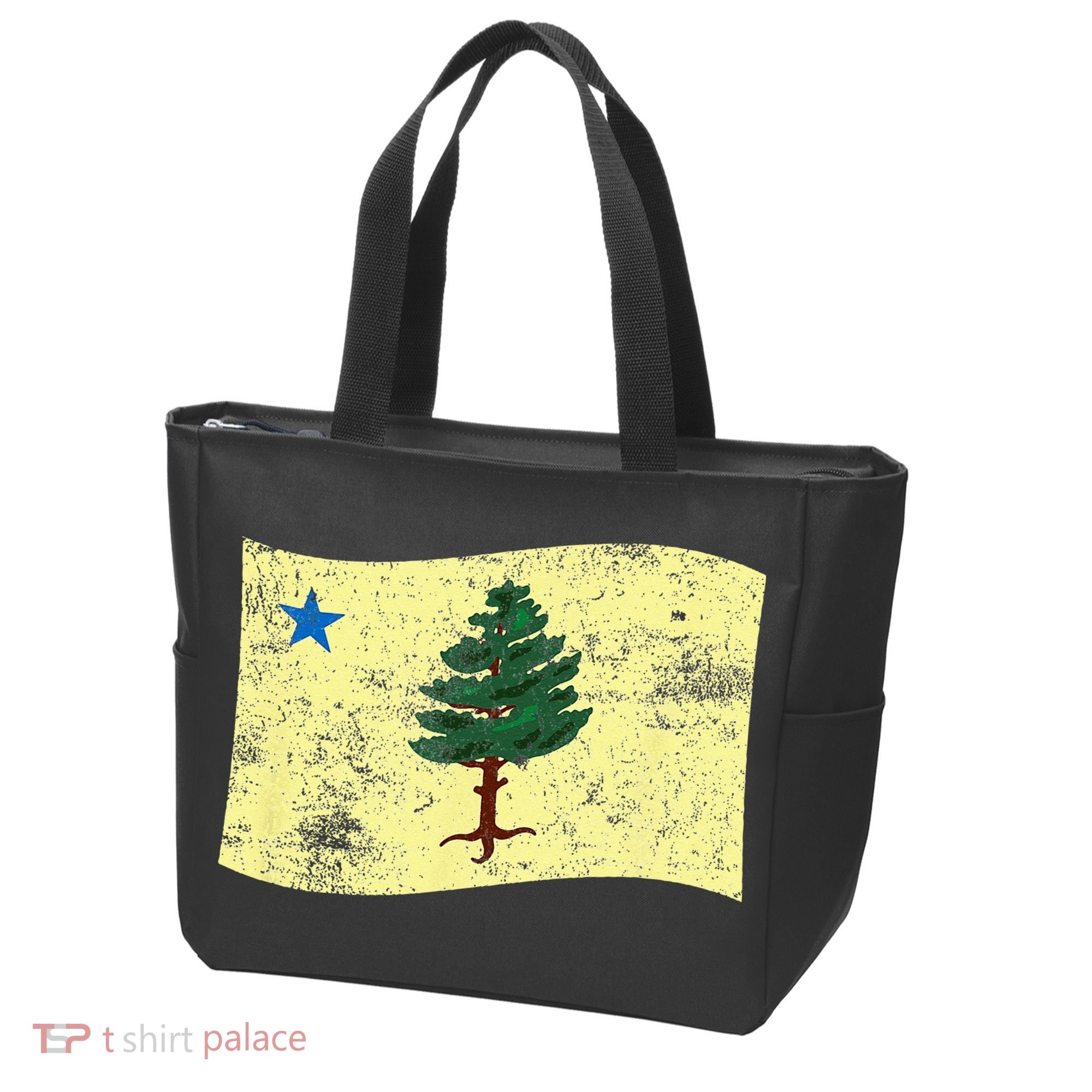 Maine Pine Tree Flag 1901 – First State Flag Tote Bag