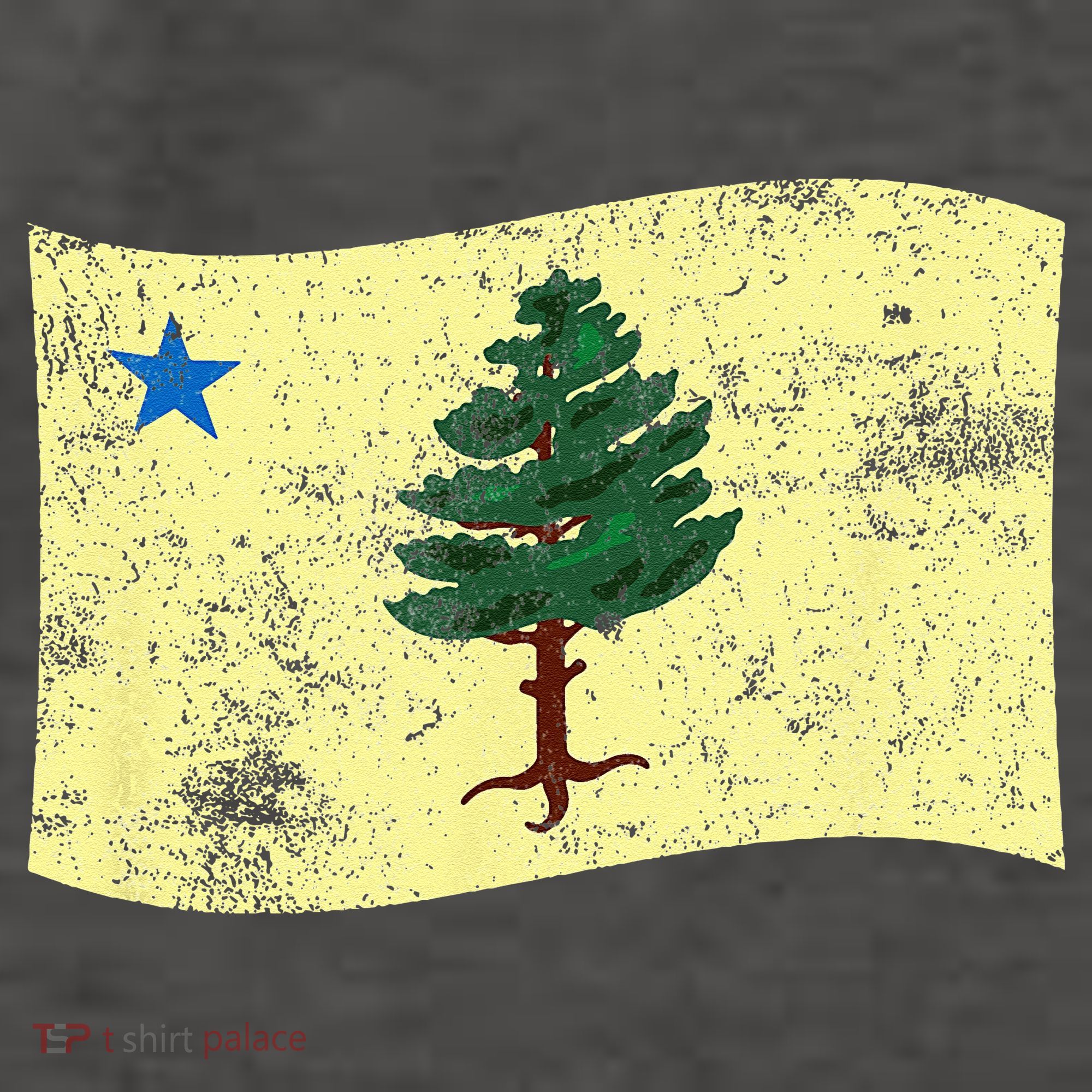 Maine Pine Tree Flag 1901 – First State Flag Vector Backpack