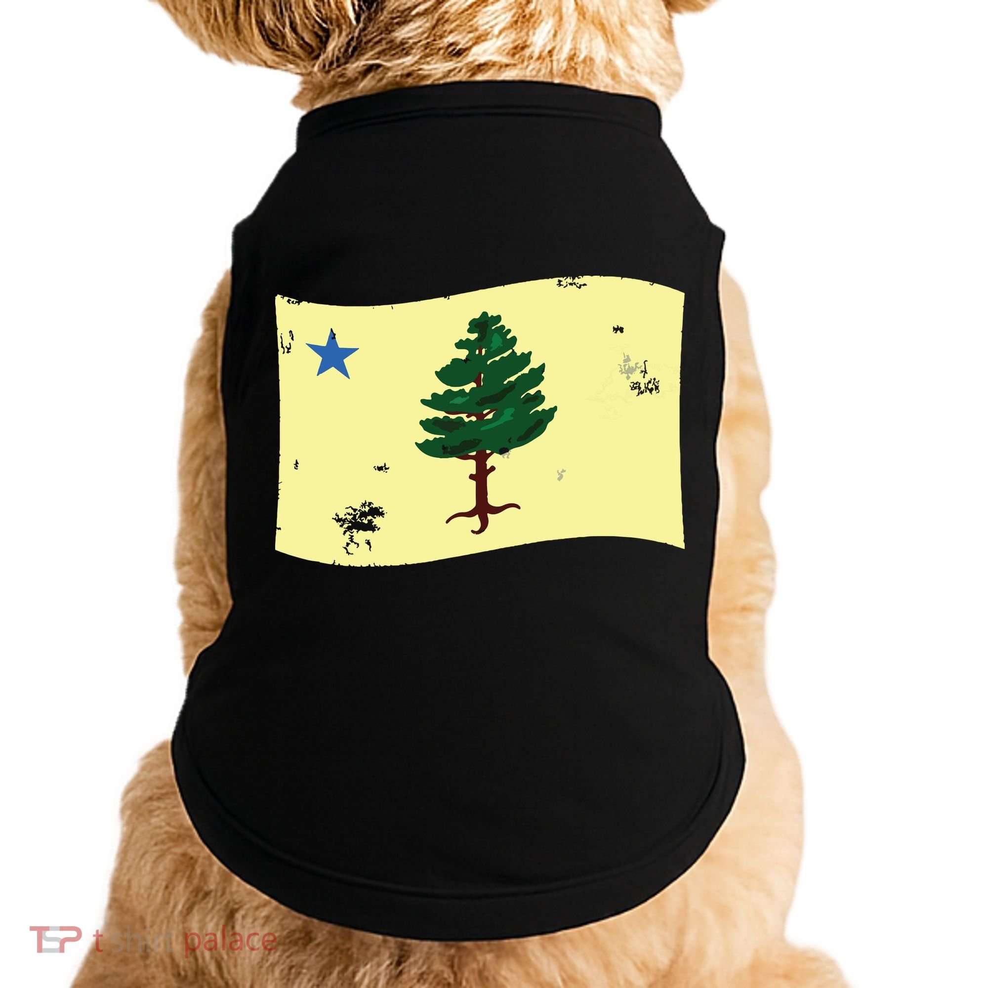 Maine Pine Tree Flag 1901 First State Flag Doggie Tank