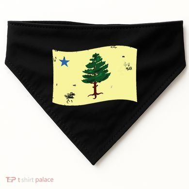 Maine Pine Tree Flag 1901 First State Flag USA-Made Doggie Bandana