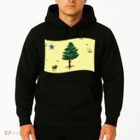 Maine Pine Tree Flag 1901 First State Flag Hoodie thumb 2